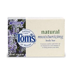 Tom's of Maine Natural Care Moisturizing Soap, Lavender, 4-Ounce Bar (Pack of 6)