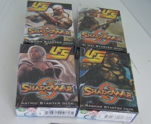 UFS CCG Shadowar Starter Deck Set of 4, Zi Mei/yi Shan/ragnar/astrid