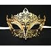 Venetian Gold Mask w/ Metal Laser-cut and Crystals on Eyes