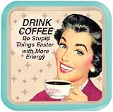 Drink Coffee Decorative Metal Tray