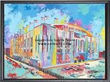 Chicago Stadium - Oversized Framed Canvas Art Print - Chicago Bears