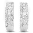 14K White Gold Diamond Earrings