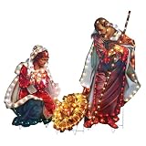 Fontanini by Roman Holy Family Lighted Yard Art, 3-Piece, 48-Inch