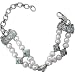 Jewelry : Sterling Silver Swiss Blue Topaz and White Freshwater Cultured Pearl Bracelet by Sajen