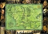 Map of Middle Earth ~ Lord of the Rings Poster ~ Exclusive U.K. Import ~ 24x36