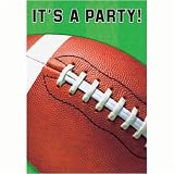 Football Fan Party Invitations (8 count)