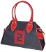 Fendi Dark Blue Denim with Red Leather Medium Bag De Jour Handbag 8BN162-TWN-F0NC2