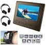 Nextbase Tablet style 7" Portable DVD Player with Car Mount and 2 Wireless headphones, Features Top Loader Slot, Built-in Stereo Speakers, Full Remote Control and Built-in IR Transmission
