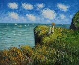 Art Reproduction Oil Painting - Monet Paintings: Cliff Walk At Pourville - Classic 20