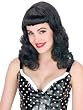 Pin Up Black Wig 1950 Fifties Rockabilly Theatre Costumes