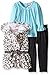 Little Lass Baby Girls' 3 Piece Faux Fur Vest Set Ruffles