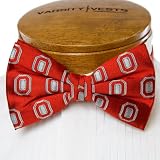 Ohio State Bow Tie - Ohio State University Red Pre-Tied Bow Tie with O Logo