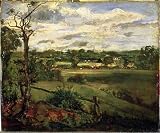 Kunstreproduktion: John Constable, View of Highgate from Hampstead Heath, c.1834, 24 x 20