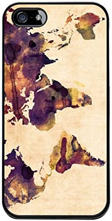 Vintage World Map Hard Plastic Case for Iphone 5/5s