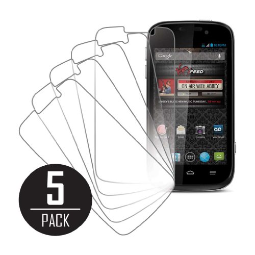 MPERO Collection 5 Pack of Clear Screen Protectors for ZTE Reef N810