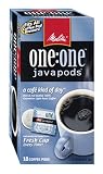 Melitta One:One Universal Fit, Java Pods, A Cafe` Kind Of Day™, Light Roast Coffee, 18-Count Box (Pack of 4)