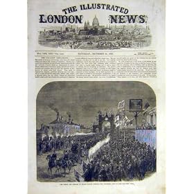 1866 Prince Princess Wales Triumphal Arch Diss Print