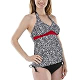 Liz Lange® for Target® Maternity Dibble Dabble Tankini Swim Top - Black/White