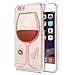 iPhone 6 Plus & iPhone 6s Plus Case, FLOVEME [ Wine Glass Series ] Dynamic 3D Liguid Clear Hard Back Cover for Apple iPhone 6 Plus and iPhone 6s Plus 5.5 inch - Red