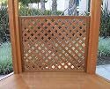10 Foot Western Red Cedar Diagonal Lattice Wall Panel with Exterior Stain for 10 Foot Hexagon Gazebo - RCAPG10X12LPD-PS