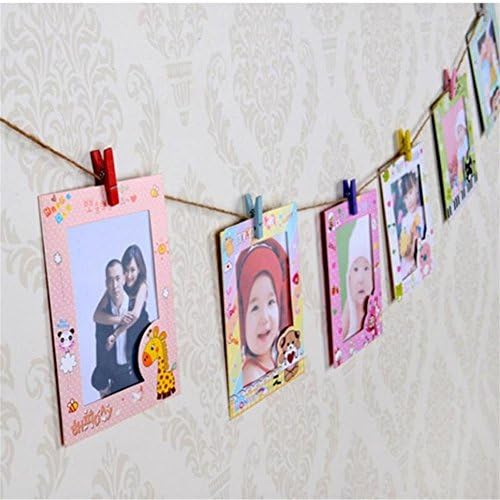 Ixiang 9 Pcs / Lot 6 Inch DIY Wall Hanging Paper Funny Animal Photo Frame for Home Decoration