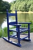 Blue Slat Back Rocking Chair for Kids