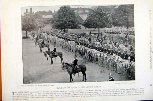 海軍及び軍隊の近衛兵の Scots 灰色の写真パレード