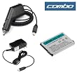 Standard Lithium-ion Replacement Battery + Rapid Car Charger + Home Travel Charger for T-mobile HTC G1 Google Phone Smartphone