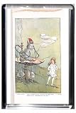 Clear Acrylic Fridge Magnet Alice in Wonderland W H Walker Come Back the Caterpillar Called After Her