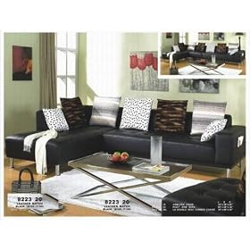 51i%2BNamsR L. SL500 AA280  Leather Sectional Chaise Sofa for Sale