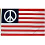 Peace "USA" Flag - 3 foot by 5 foot Polyester (NEW)