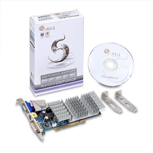 SPARKLE SP94GT1024D2LHP 9400 GT 1GB GDDR2 PCI Passive Low Profile HDTV S-Video DVI Graphics Card