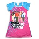 High School Musical by Disney - Girls Short Sleeve High School Musical Nightgown, Turquois, Fuschia