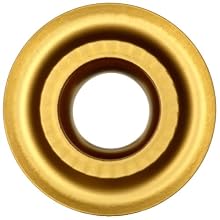 Sandvik Coromant CoroTurn 107 Carbide Turning Insert, RCMT Style, Round Shape, SM Chipbreaker, S05F Grade, Multi-Layer Coating