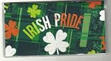 Checkbook Cover Shamrock Irish Pride Green