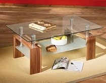 Link 50100010 Couchtisch "Malu" MDF Walnuss Dekor