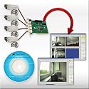 &Uuml;berwachungskarte 'PCI' mit 4 Port's - Inklusive Steuerungs-Software mit Bewegungs-Erkennung!