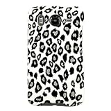 Hard Snap on Plastic RUBBERIZED With GREY LEOPARD Design Sleeve Faceplate C ....