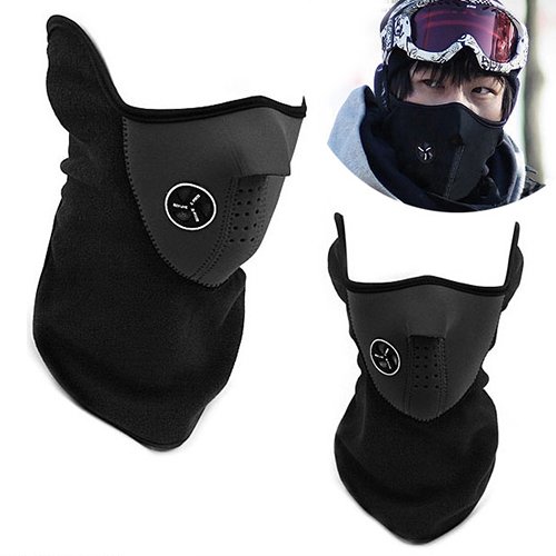 Massmall® neoprene winter snowboard ski half face mask soft cott…