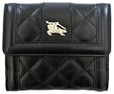 Burberry - Burberry Black Quilted Leather French Purse 11782122-001