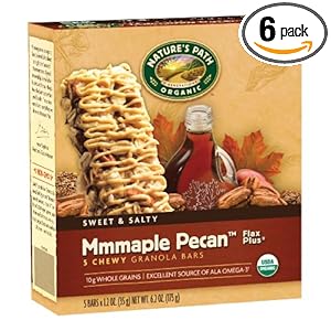 Nature's Path Organic Granola Bars, MMMaple Pecan, 5-Count Bars (Pack of 6)