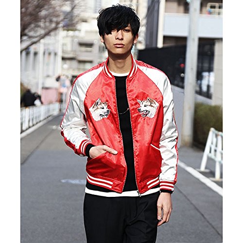 ヴァンキッシュ ザ コーナー（VANQUISH） リバーシブルスカジャン(MA-1 TYPE)[VJJ2219]【270レッド/L】