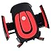 3-in-1 Car,Motorcycles,Bicycles Mounts Universal Car, Bike, Motors Vent Mount Holder / Cradle with Rubber Strap No Droping for GPS, cellphone and Other Devices ( Red ) (RED)