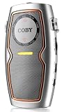 Coby CX83SVR Pocket AM/FM Radio with Speaker, Silver