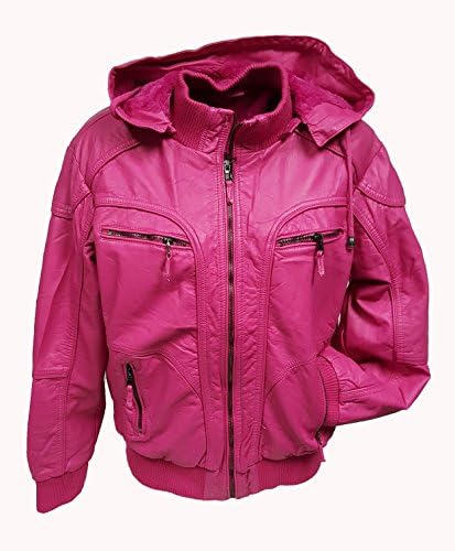 Removable Hooded Foux Leather Jacket