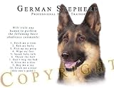 German Shepherd Human Trainer Mouse Pad Dog Mousepad