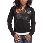 Southpole Juniors' Angel Of Love Zip-Up Long Sleeve Hoody