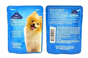 Blue Buffalo Divine Delights Wet Dog Food Variety Pack - 3 Flavors (Chicken, Turkey, and Beef) - 3oz Each (6 Total Pouches) Blue Buffalo Divine Delights Wet Dog Food Variety Pack - 3 Flavors (Chicken, Turkey, and Beef) - 3oz Each (6 Total Pouches)