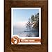 Craig Frames FM74DKW 11 by 14-Inch Rustic Photo Frame, Smooth Grain Finish, 2-Inch Wide, Dark Brown