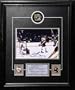 Bobby Orr Boston Bruins Framed 11x14 Autographed Photograph with Commemorative Puck